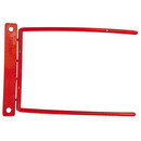 Klipsy archiwizacyjne Q-CONNECT D-Clip, grubo�� pliku max. 8cm, czerwony