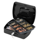 Kasetka na pieniądze Q-CONNECT, duża, 255x200x90mm, czarna