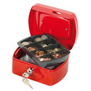 Kasetka na pieniądze Q-CONNECT, mała, 152x120x80mm, czerwona