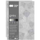 Blok A4 20k 170g 5 kolor&oacute;w DECO GREY HA 3717 2030-082 HAPPY COLOR