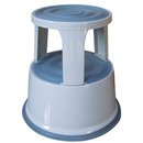 Taboret biurowy Q-CONNECT, mobilny, metalowy, szary