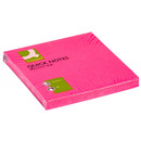 Bloczek samoprzylepny Q-CONNECT Brilliant, 76x76mm, 1x80 kart., r&oacute;�owy