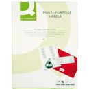 Etykiety uniwersalne Q-CONNECT, 66x33, 9mm, zaokr�glone, bia�e 100 ark