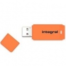 Integral pami�� USB Neon 16GB USB 2.0 orange