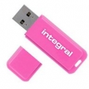 Integral pami USB Neon 16GB USB 2.0 pink