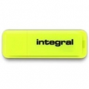 Integral pami�� USB Neon 16GB USB 2.0 yellow