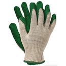 R�kawice REIS RU Z bawe�niano-poliestrowe powlekane gum� zielone roz.9/L