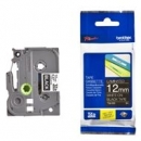 Ta�ma Brother laminowana 12mm x 8m bia�y nadruk / czarne t�o