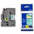 Ta�ma Brother laminowana 12mm x 8m czarny nadruk / zielone t�o