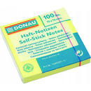 Bloczek samoprzylepny 76x76mm 100k �&oacute;�ty DONAU 7586001-11