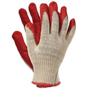 R�kawice REIS RU C bawe�niano-poliestrowe powlekane gum� czerwone roz.9/L