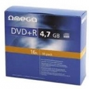 Dysk Omega DVD+R slim | 4, 7GB | x16 | 10 szt