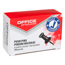 Pinezki beczuki OFFICE PRODUCTS, 100szt., mix kolorw