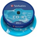 Verbatim CD-R | 700MB | x52 | cakebox 25szt | DataLife