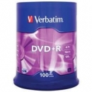 Verbatim DVD+R | 4.7GB | x16 | cakebox 100szt | matte silver