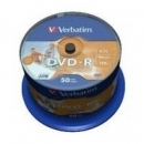 Verbatim DVD-R | 4.7GB | x16 | cakebox 50szt do nadruku
