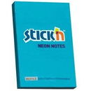 Bloczek STICK"N 76x51mm niebieski neon 100k 21207 STICK"N