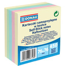 Kostka samoprzylepna DONAU, 76x76mm, 1x450 kart., mix kolor&oacute;w