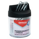 Pojemnik magn. na spinacze OFFICE PRODUCTS, okr�g�y, ze spinaczami, transparentny