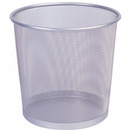 Kosz na �mieci Q-CONNECT Office Set, metalowy, 12l, srebrny