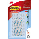 Haczyki Command&trade; (17026CLR PL), do wieszania ozd&oacute;b, 20 haczyk&oacute;w i 24 mini paski, transparentne