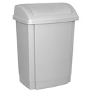 Kosz na �mieci z pokryw� OFFICE PRODUCTS, tworzywo, 25l, szary