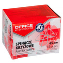 Spinacze krzy�owe OFFICE PRODUCTS, 65mm, 12szt., srebrne
