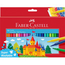 Flamastry ZAMEK 50kolor&oacute;w opakowanie kartonowe 554204 Faber-Castell