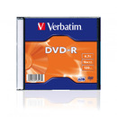 Verbatim DVD-R | 4.7GB | x16 | slim box 1szt | Matt silver | bez mo�liwo�ci nadr
