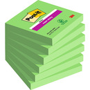 Karteczki samoprzylepne POST-IT&reg; Super Sticky (654-6SS-AW), 76x76mm, 1x90 kartek, zielone