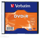 P�yta DVD-R 4, 7GB VERBATIM slim 16x Matt Silver 43547