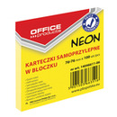 Bloczek samop. OFFICE PRODUCTS, 76x76mm, 100 kart., te NEON