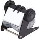 Wizytownik obrotowy DONAU, na 400 wizyt&oacute;wek, czarny