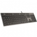 A4-Tech klawiatura KV-300H Grey | USB| Ultra płaska
