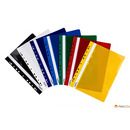 Skoroszyt DOTTS A4 twardy wpinany granat (10szt) SH-DOT-01-09