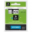 Dymo ta�ma do drukarek etykiet, D1 40913 | 9mm x 7m | czarny / bia�y
