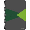 Ko�onotatnik OFFICE PP A5 kratka zielony 44980055 LEITZ