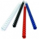 Fellowes grzbiet plastikowy okr�g�y 25mm bia�y | 50szt