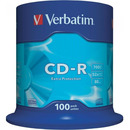 Płyta CD-R 700MB VERBATIM 52x cake (100) Extra Protection 43411
