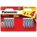 Baterie Panasonic alkaliczne LR6/4+4 PRO | 8szt.