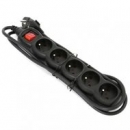 Omega listwa zasilaj�ca | 1.5m | black| 5 gniazd | 41105