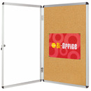 Gablota korkowa BI-OFFICE, 15xA4, 90x120cm, br�zowa