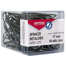Spinacze metalowe OFFICE PRODUCTS, 77mm, w pudeku, 50szt., srebrne