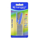 Zszywacz KANGARO Mini-10/Y2+zszywki, zszywa do 10 kartek, blister, błękitny