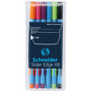 Zestaw długopisów w etui SCHNEIDER Slider Edge, XB, 6 szt., miks kolorów