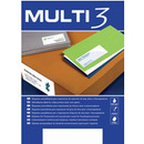 Etykiety uniwersalne MULTI 3, 210x148mm, prostok�tne, bia�e 100 ark
