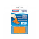 Zak�adki indeksuj�ce DONAU, PP, 25x45mm, 1x50 kart., pomara�czowe