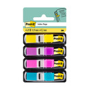 Zak�adki indeksuj�ce POST-IT&reg; (683-4AB), PP, 11, 9x43, 2mm, 4x35 kart., mix kolor&oacute;w neonowych