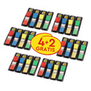 Zestaw promocyjny zak�adek POST-IT&reg; (683-4), PP, 11, 9x43, 2mm, 4x(4x35kart.) +2x(4x35kart.)GRATIS, mix kolor&oacute;w