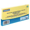 Bloczek samoprzylepny DONAU, 127x76mm, 1x100 kart., jasno�&oacute;�ty